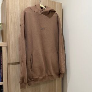 Brown Meshki Hoodie with Front Pocket